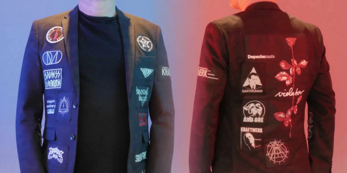 Synth Pop Battle Jacket – When black elegance meets pure band culture